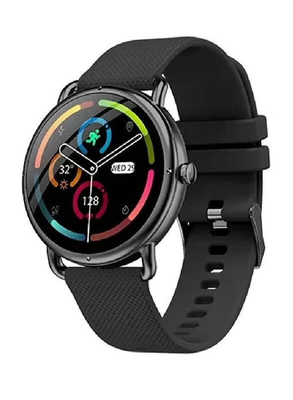 

Generic Smart Health Tracker/Blood Oxygen and Heart Rate Monitoring Long Standby Bluetooth Unisex Smart Fitness Watch, Black