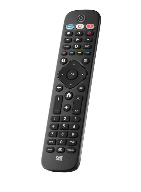 Replacement Remote Control Compatible With All Philips TV/Smart TV Black