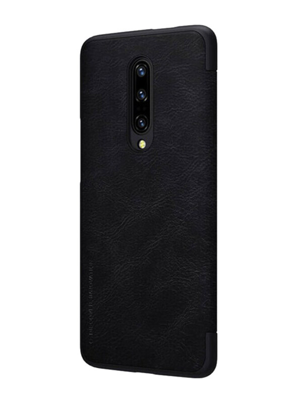 

Nillkin OnePlus 7 Pro Qin Flip Series Leather Mobile Phone Case Cover, Black