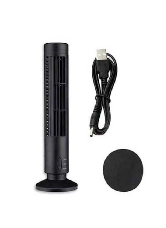 

Generic Desk Cooling Tower Fan for Summer, Home, Travel & Desktop, Black