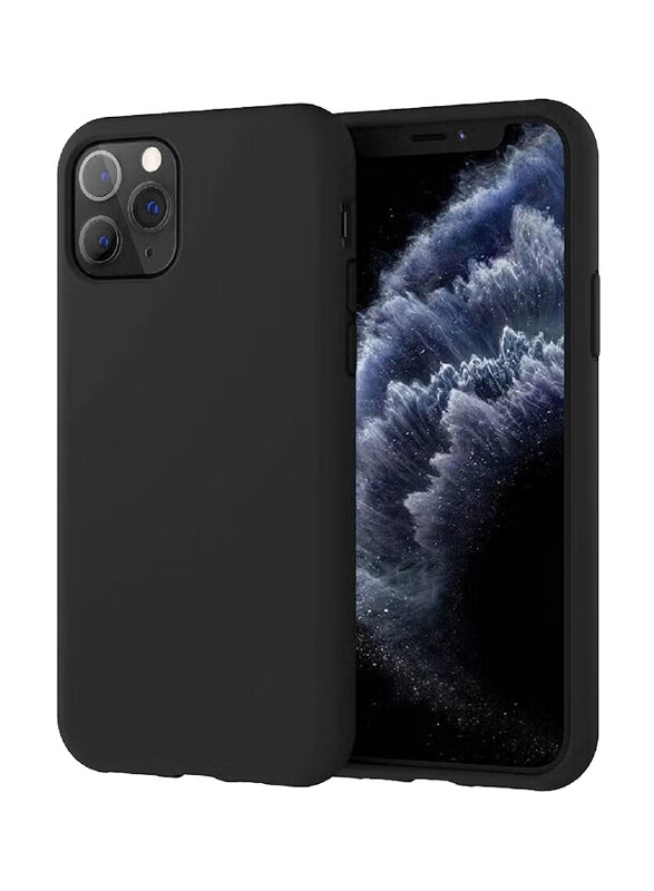 

Generic Apple iPhone 11 Pro Protective Microfiber Lining Silicone Mobile Phone Case Cover, Black