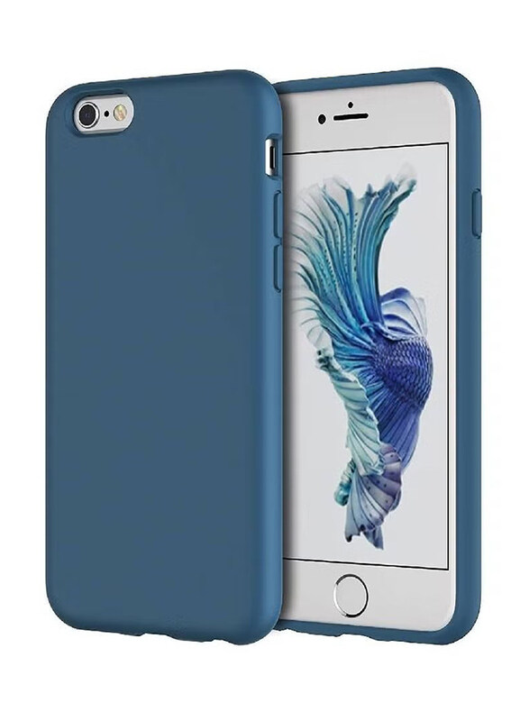 

Generic Apple iPhone 6 Protective Microfiber Lining Silicone Mobile Phone Case Cover, Blue