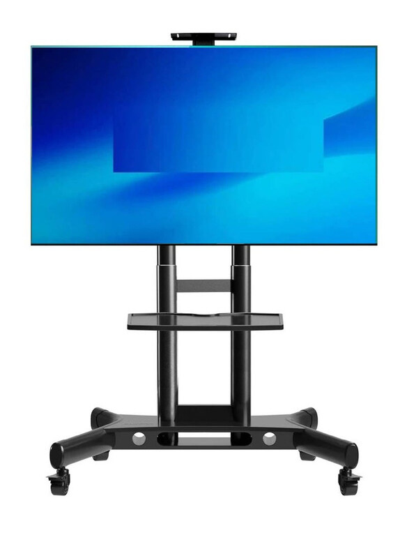 

Generic Height Adjustable Rolling TV Floor Stand for 32-75 inch LED LCD Flat Curved Panel Screen TVs, Black