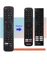 Replacement Remote Control Compatible with All Hisense 4K LED HD UHD Smart TVs Black