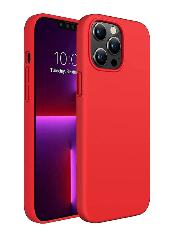 

Generic Apple iPhone 13 Pro Liquid Silicone Slim Protective Shockproof Mobile Phone Case Cover, Red