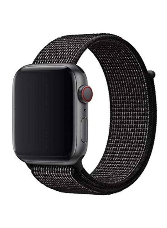 

Generic Replacement Nylon Strap Band for Apple Watch 44mm, Black