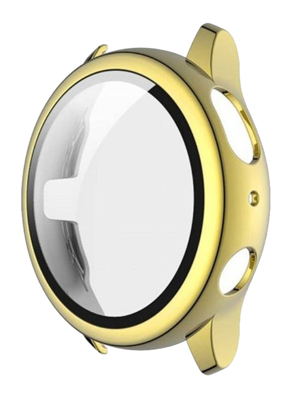 

Generic Ultra Slim Full Coverage Bumper Protection Case Cover for Samsung Watch Active 2 44mm, Gold