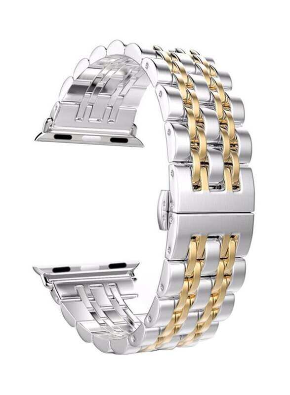 

Euro Stainless Steel Band For Apple Watch 42 mm Gold/Silver