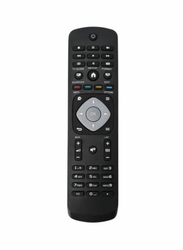 TV Remote Control for Philips LCD/LED Smart TV, Black