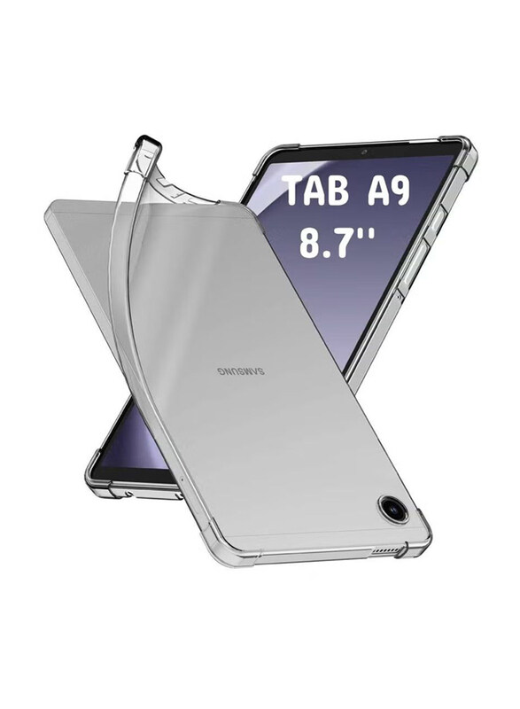 

Hyx 8.7 inch Samsung Galaxy Tab A9 Protective Ultra Clear Soft Flexible Shockproof Transparent TPU Skin Bumper Back Mobile Phone Case Cover, Clear