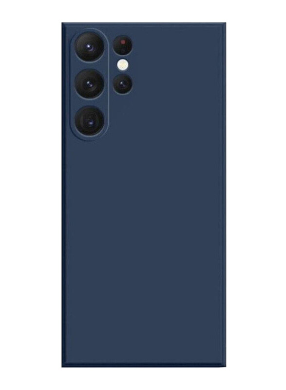 

Generic Samsung Galaxy S23 Ultra Protective Shockproof Slim Designed Liquid Silicone Mobile Phone Case Cover, Blue