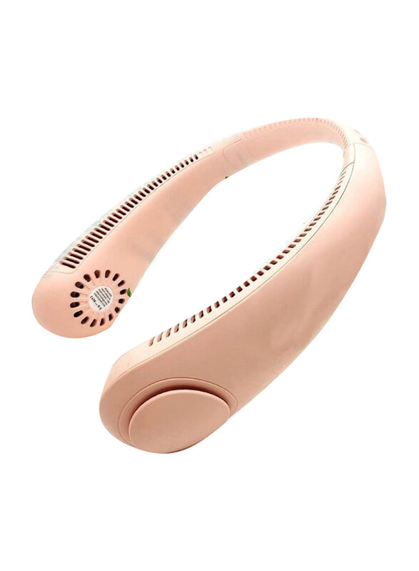 

Generic Hands Free Bladeless Portable Neck Fan, Pink