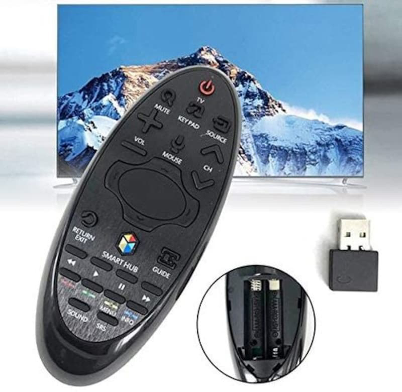 Nano Classic TV Remote Control for Samsung LCD/LED Smart Touch 3D TV, SR-7557, Black