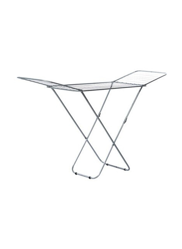 Folding Clothes Drying Rack, Silver