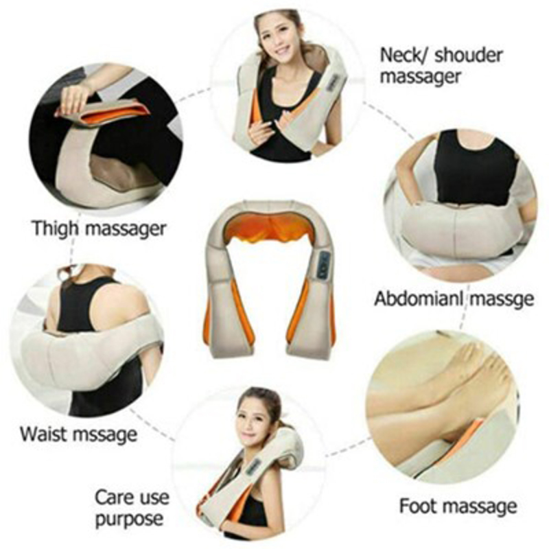 Electrical Body Massager Infrared Heated Kneading, One Size, Beige