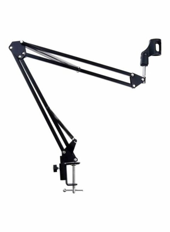 

Generic Metal Adjustable Studio Microphone Stand Suspension Boom Table Bracket, Black