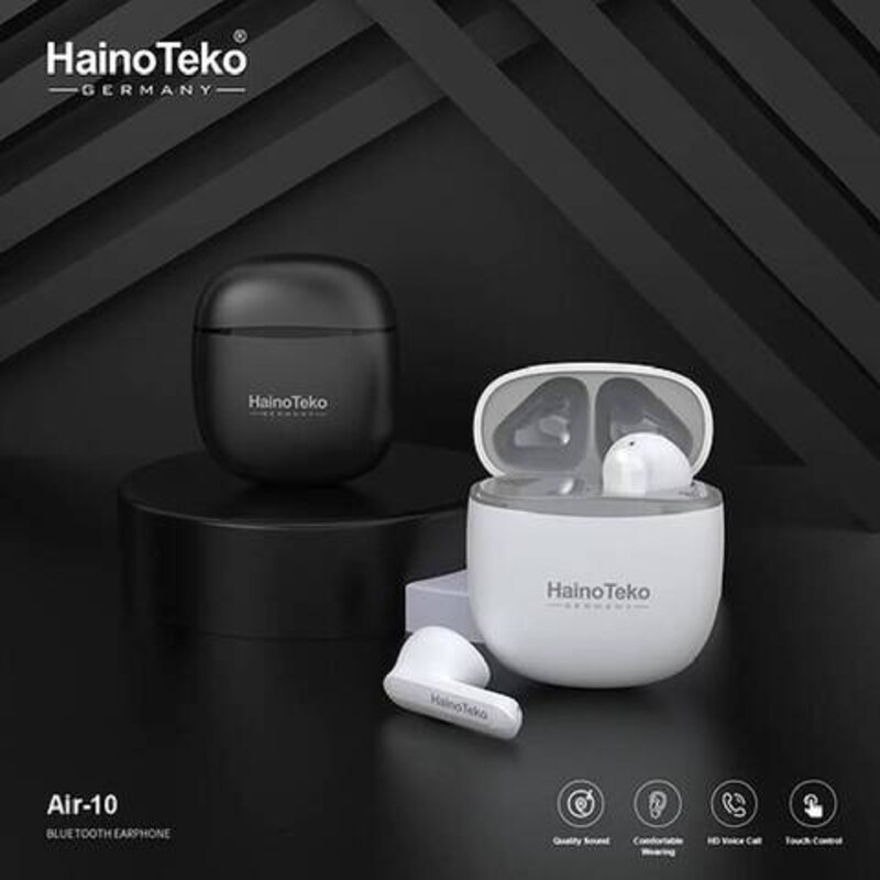 Haino Teko Air-10 Germany True Wireless/ Bluetooth In-Ear Earphone, White