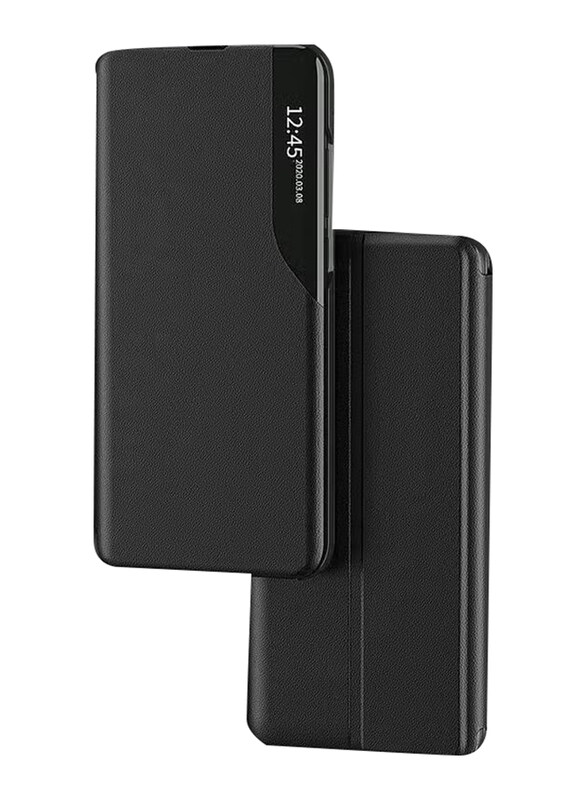 

Generic Oppo Reno 7z 5g Protective View Flip Mobile Phone Case Cover, Black