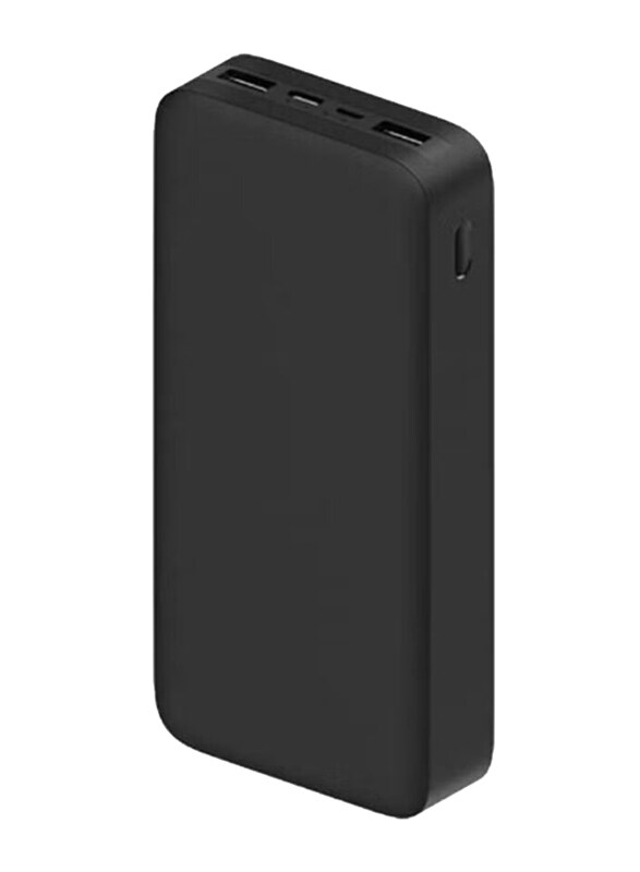 GENNEXT 20000mAh Dual USB Fast Charge Power Bank, Black