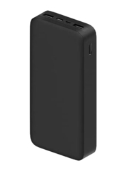 GENNEXT 20000mAh Dual USB Fast Charge Power Bank, Black