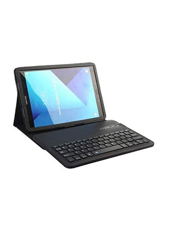 Ntech Magnetically Detachable Wireless English Keyboard with Slim Lightweight Protective Cover for Samsung Galaxy Tab S7 2020 11", Black