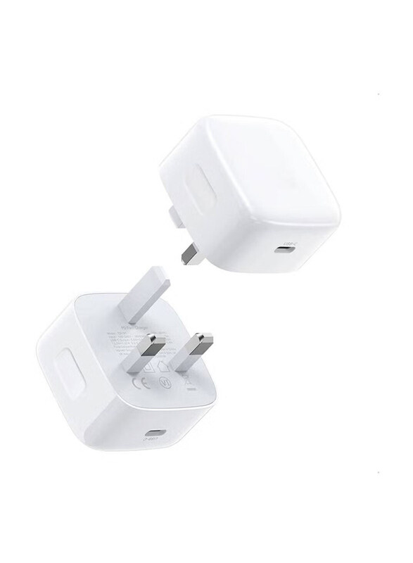 

Generic Fast Charging Charger Plug Universal Travel Adapter Type C Wall Plug Compatible for iPad Pro, iPad mini, iPhone 13 Pro/13 Pro Max/13, 2 Pieces, White