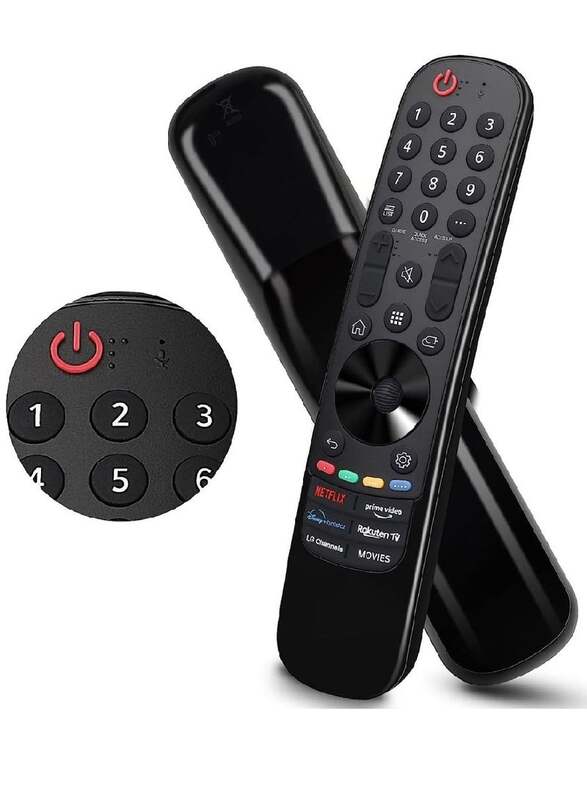 

Dxb Gadgets Replacement Remote Control For LG OLED TV Remote with Netflix Prime Video Disney+ LG Channels Buttons Black