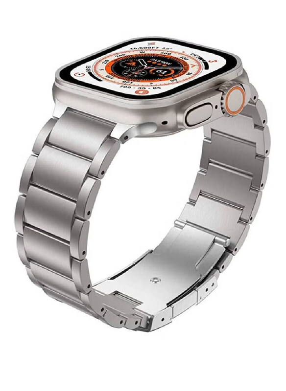 

Generic Stainless Steel Strap Band for Apple Watch Ultra 49mm, Silver
