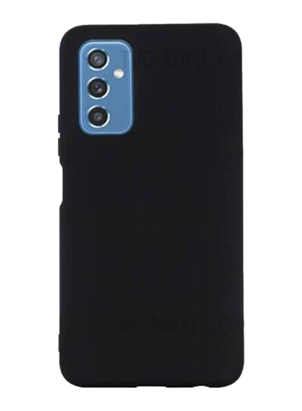 Samsung Galaxy M52 Protective Soft Silicone Mobile Phone Case Cover, Black