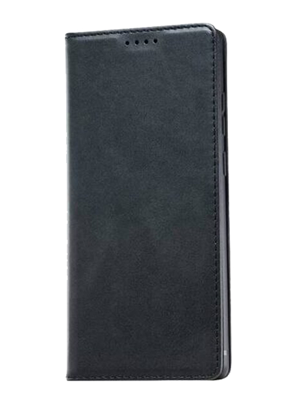 Samsung Galaxy Note 20 Leather Folio Flip Mobile Phone Case Cover, Black