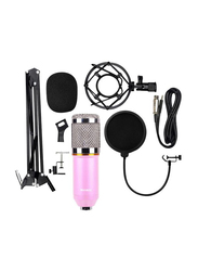 BM-800 Condenser Microphone Set, V6949P-S, Pink/Silver