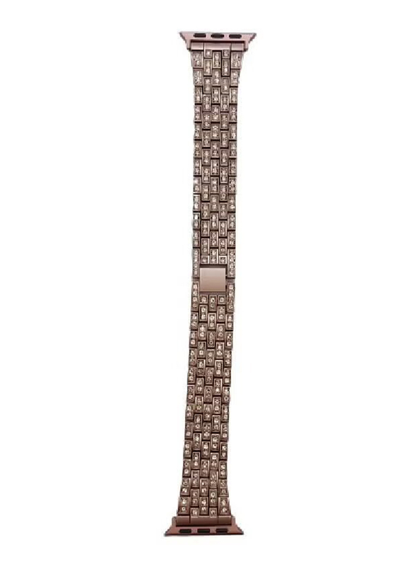 Stylish Replacement Band Strap Ffor Apple Watch 38/40/41mm, Rose Gold