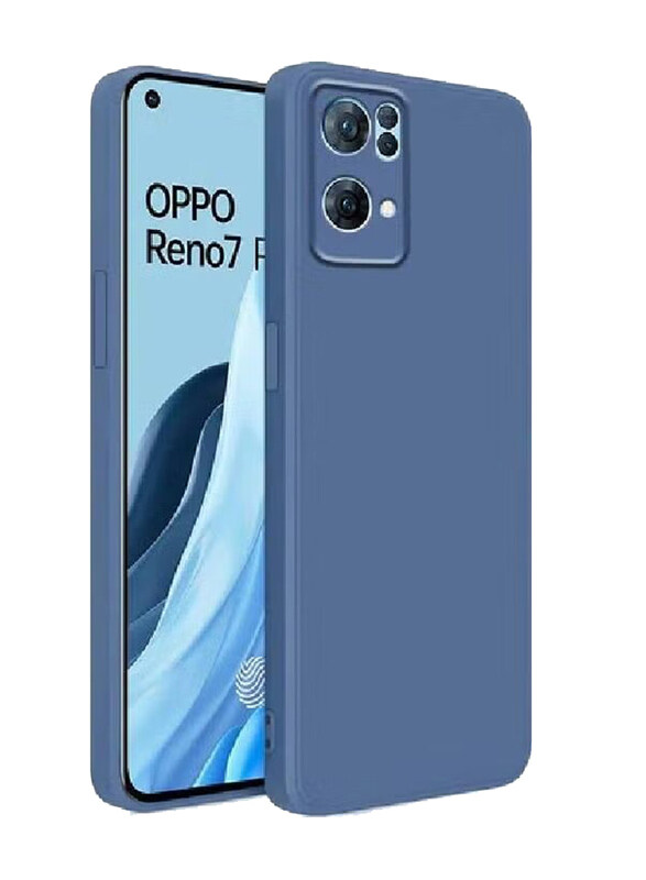 

Generic Oppo Reno7 Pro 5G Protective Soft Silicone Bumper Mobile Phone Back Case Cover, Blue