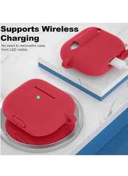 Silicone Protective Case Cover for Apple AirPods 3 3rd Generation, Red