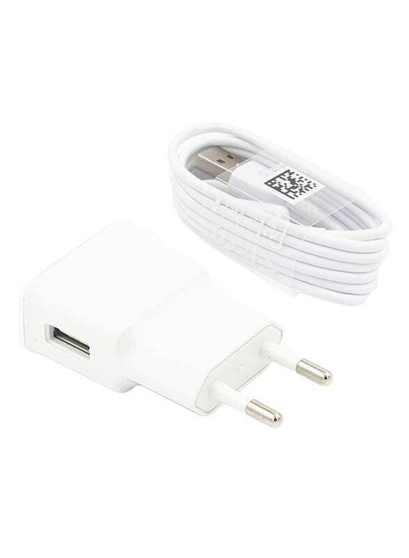 

AXA Universal Travel USB Power Supply Wall Adapter With USB 3.1 Type-C Cable White