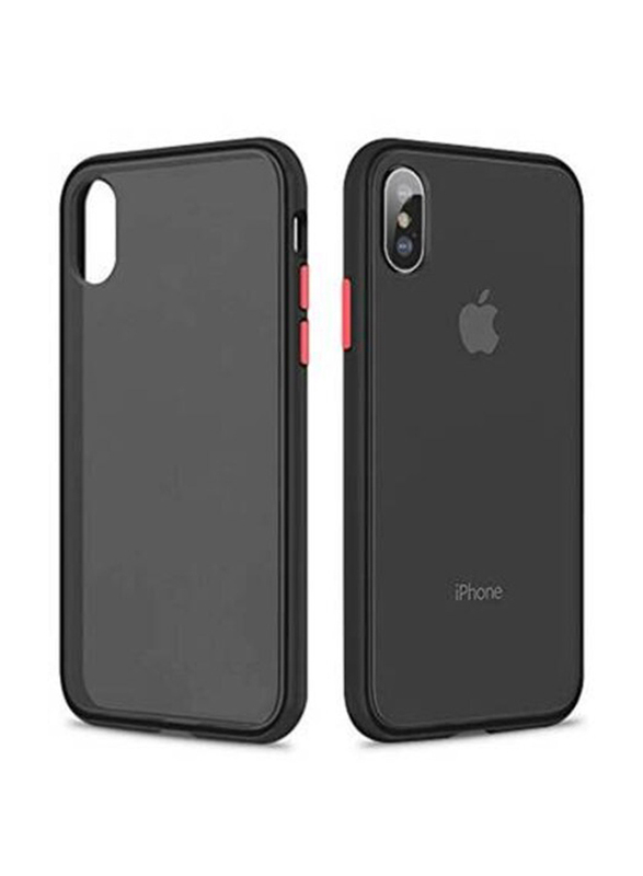 Apple iPhone X Protective Matte Mobile Phone Case Cover, Black