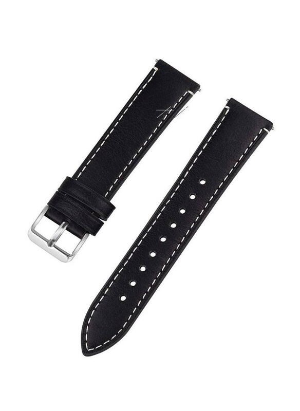 

Generic Quick Release Leather Watch Strap Band 20mm, Black