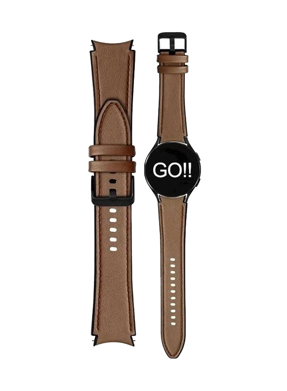 Replacement Leather Band For Samsung Galaxy Watch 4, Brown