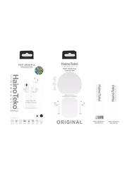 Haino Teko Germany 2-in-1 POP-2030 Pro Wireless In-Ear Bluetooth Earbuds with HW16 Smartwatch, White