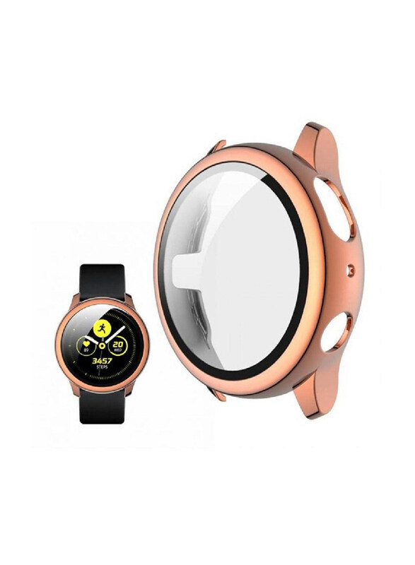 

Generic Ultra Slim Full Coverage Bumper Protection Case Cover for Samsung Watch Active 2 44mm, Rose Gold