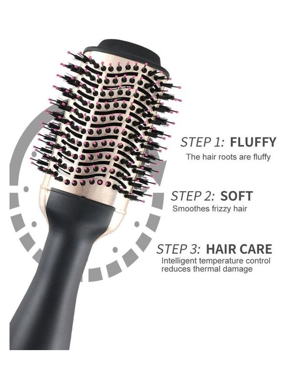 Arabest Styler and Volumizer Brush Blow Dryer Styler, Black