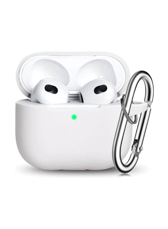 

Generic Silicone Protective Case Cover for Apple AirPods 3 3rd Generation, White