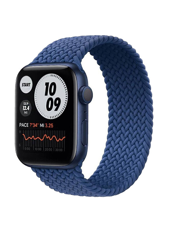 

Generic Braided Solo Loop Watch Band for Apple Watch Series 7 41mm, Blue