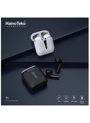 Haino Teko T1 Wireless In-Ear Earbuds with Mic for iPhones and Android, Multicolour