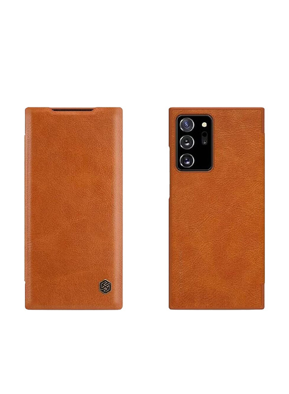 

Nillkin Samsung Galaxy Note 20 Ultra Qin Leather Mobile Phone Flip Case Cover, Brown