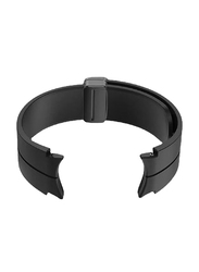 Perfii Replacement Silicone Strap With Magnetic Folding Buckle For Samsung Galaxy Watch 6 Classic 47/43mm, 5 Pro 45mm, 4 Classic 46/42mm, Watch 6/5/4 44/40mm, Black