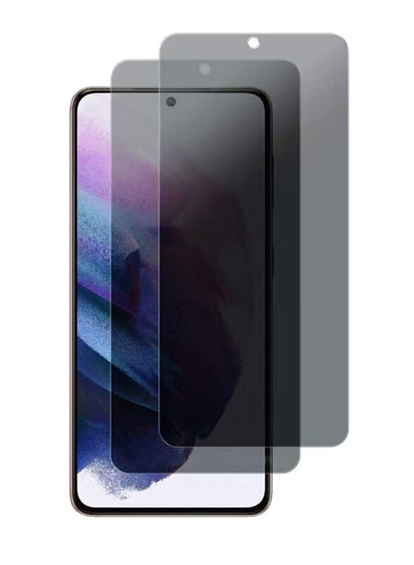 

Hyx Samsung Galaxy M54 Full Glue HD Clarity Bubble Free Privacy Tempered Glass Screen Protector, 2 Pieces, Grey