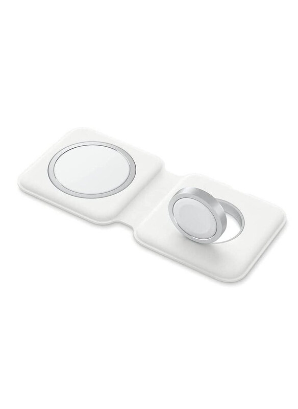 

Generic Foldable Magnetic Charging Dock Qi Wireless Magsafe Duo Charger, White