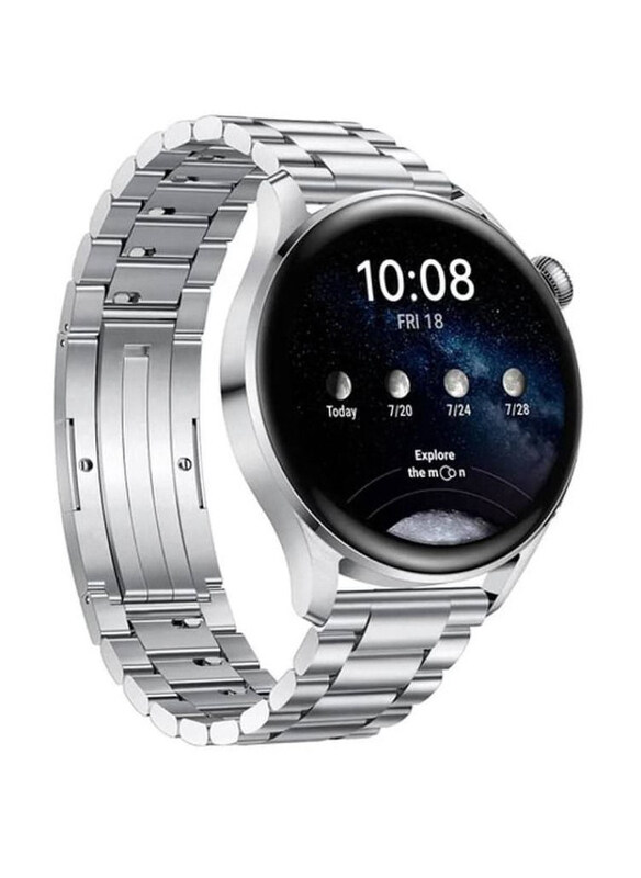 

Generic Replacement Stainless Steel Strap Band for Huawei Watch GT3, Silver
