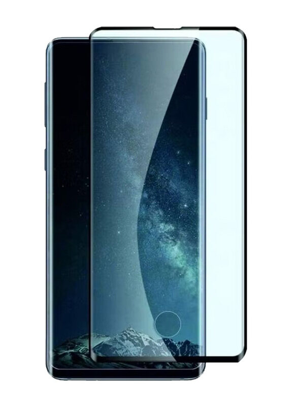 

Ics Samsung Galaxy S10 Plus Tempered Glass Screen Protector, Clear/Black